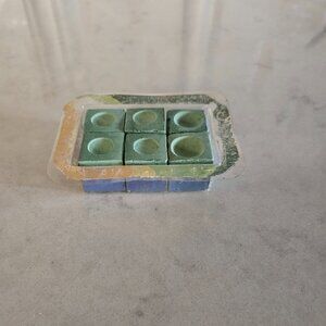 RARE SET OF 6 BRAND NEW AND LIKE NEW AJAY GREEN POOL CUE CHALK CUBES